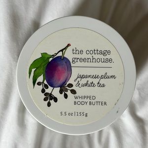 The Cottage Greenhouse Japanese Plum & White Tea Whipped Body Butter 5.5 Oz